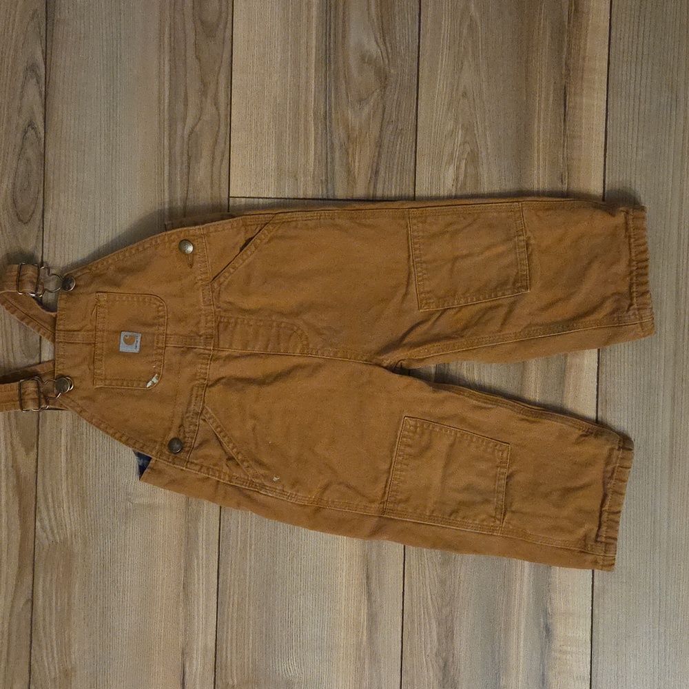 Carhartt Kids Insulated Tan Overalls